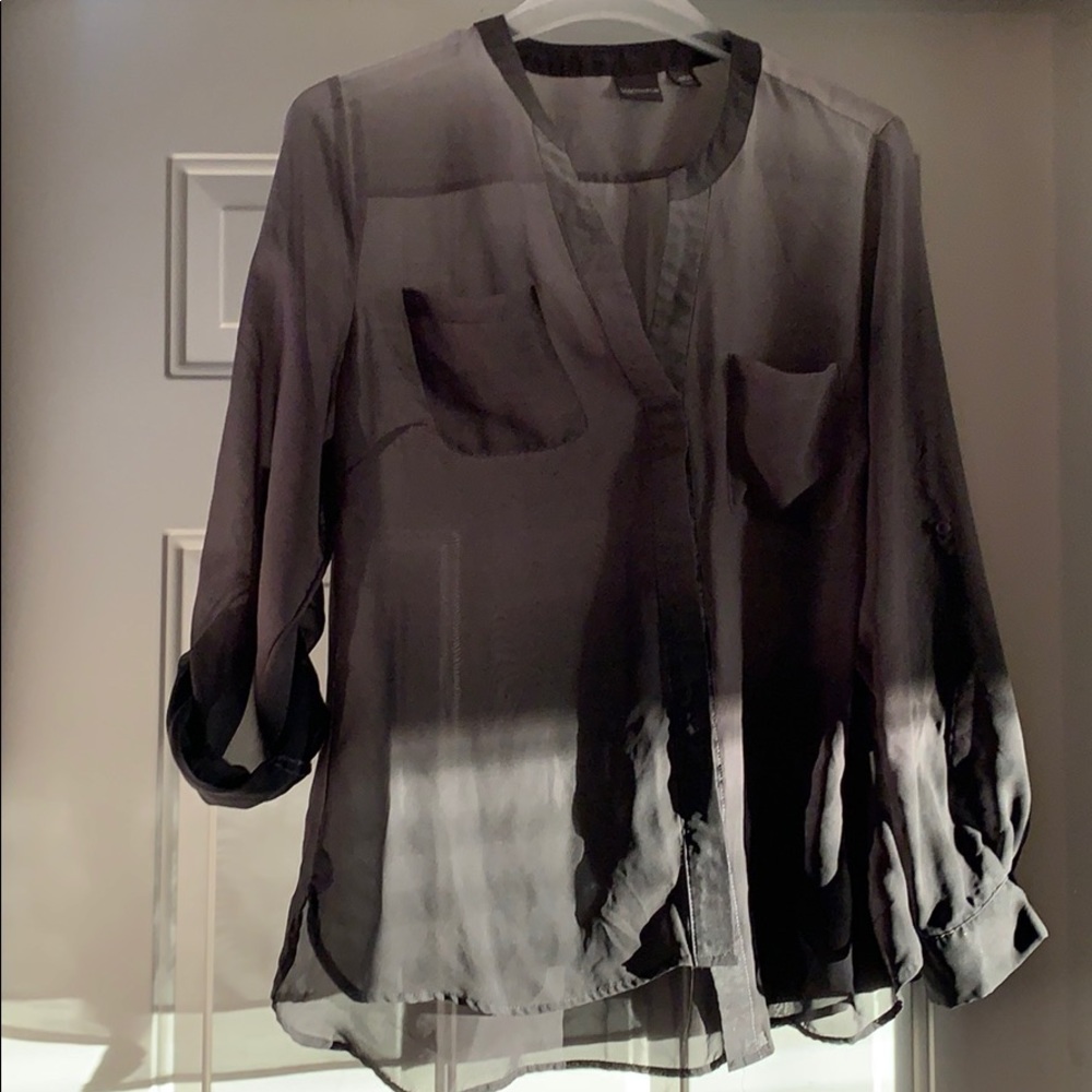 Black/ Grey Blouse